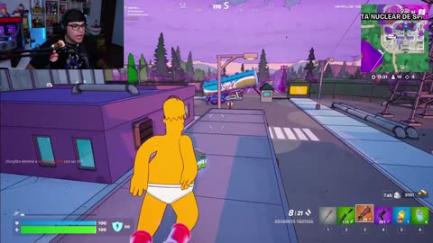 PASANDO EL RATO EN FORTNITE CON #GAMSTERGAMING