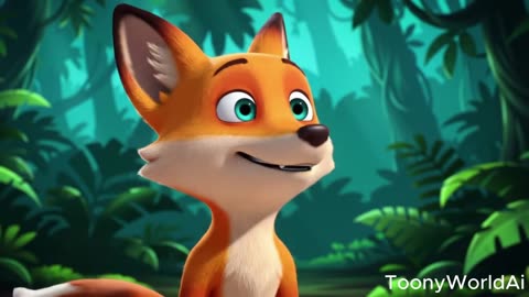 The Fox and the Grapes | Moral Cartoon Story | Grapes Are Sour | ToonyWorldAi