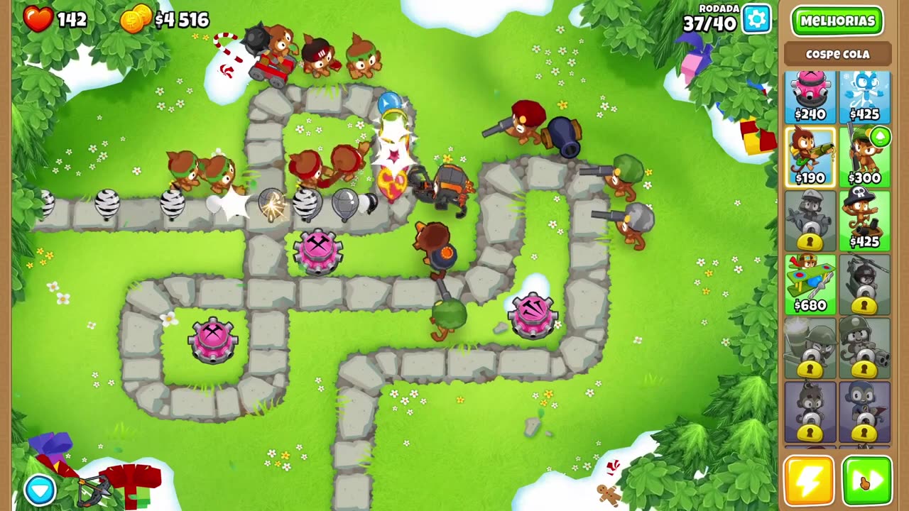 Bloons TD 6 Ape Field Easy Round 37