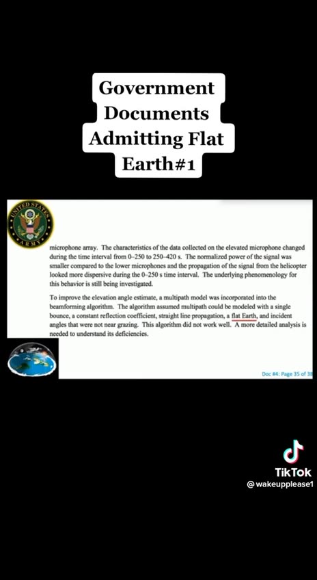 GOVERNMENT ADMITS FLAT EARTH (1957)