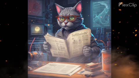 NiX - Tom Cat Reading A Newspaper