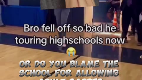 Failed rapper performing at high schools