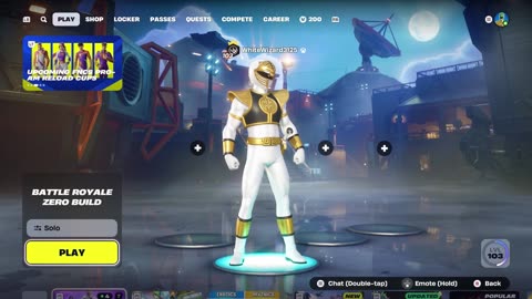 Fortnite: Solo “Victory” Royale (White Ranger) HD