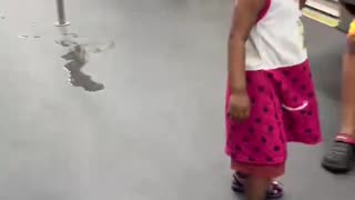 Mom was busy on the phone.