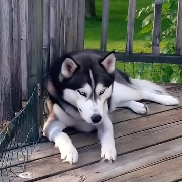 cute husky dog playing _puppy _dog _husky _doglover _pet _cuted