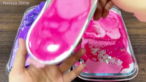 PURPLE vs PINK KUROMI Glossy Slime Mixing - Secret Battle Revealed_part3