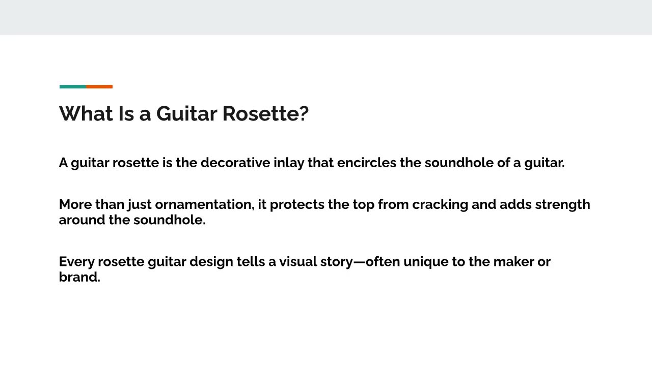 beauty of the guitar rosette.