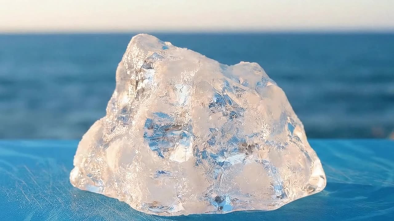 Cutting Waves 🌊 | #aiasmr #fruitcutting #asmrai #glassfruit #calm #waves #water