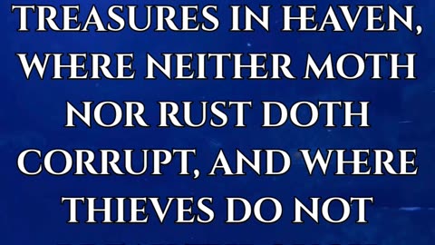 Matthew 6:20