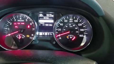 Reset oil light 2013 Nissan Rouge
