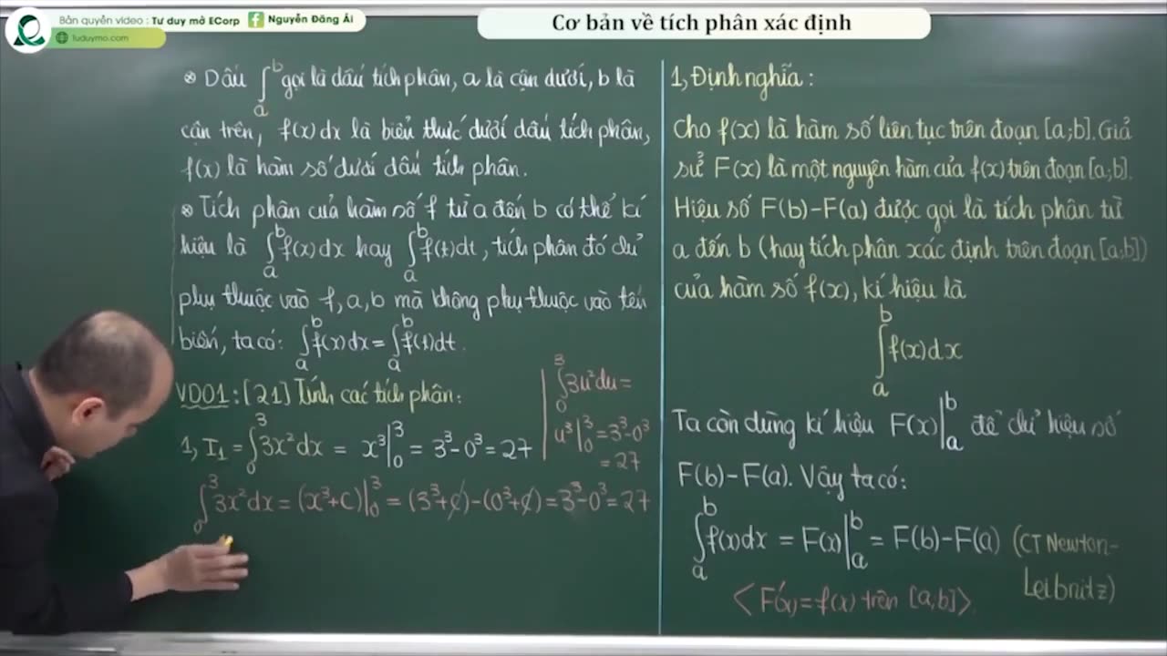 Bg01 Cơ bản về tích phân xác định