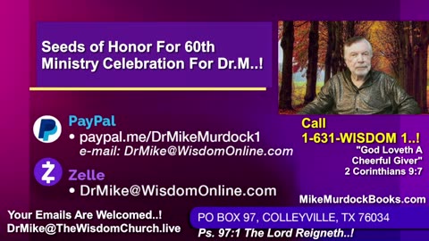 Re-Air: Wisdom World With Mike Murdock..!!!