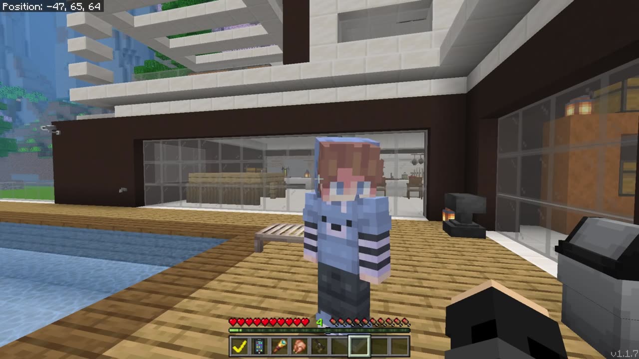 Franz & Jojo Hid Under the Table From the LONG-NECK GHOST in Minecraft!