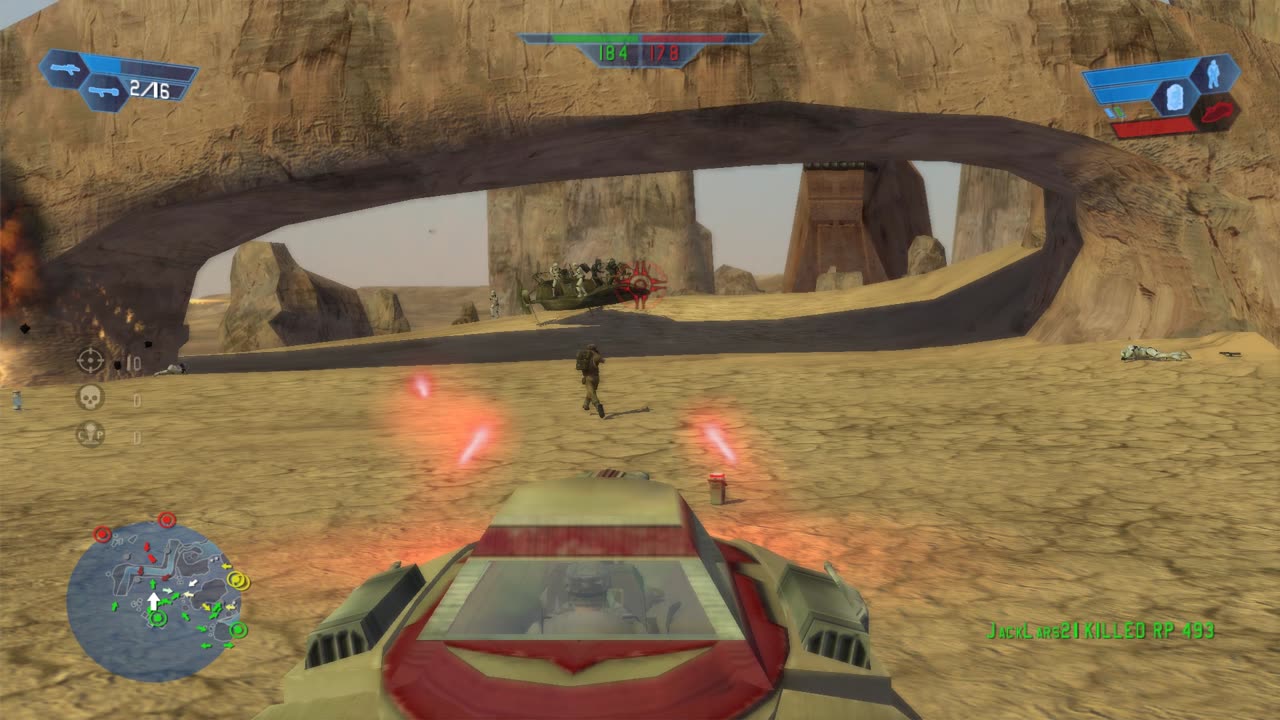 SWBF 2004: Instant Action Tatooine: Dune Sea Rebels Gameplay