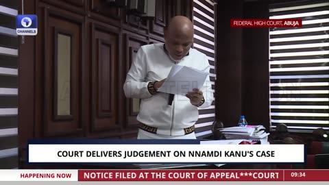Drama In Court As Nnamdi Kanu Insists On Presenting Final Written Address