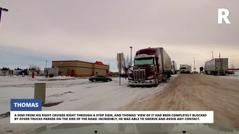 UNAWARE PICKUP DRIVER CAUSE CRASH DASHCAM STORIES