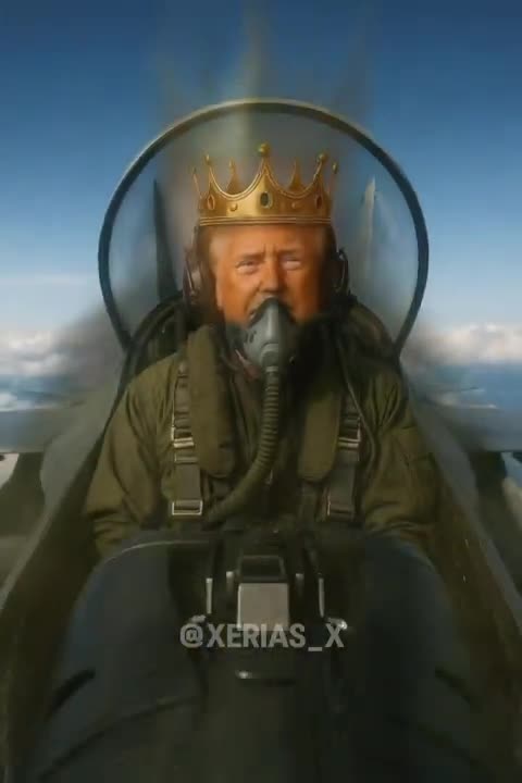 Sara Rose 🇺🇸🌹 - Im dying ☠️ Trump crashes the ＂No Kings＂ protest the only way Trum..