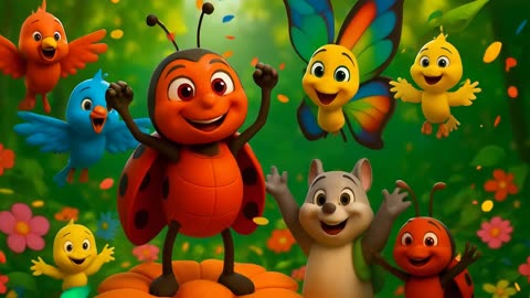 🐞 The Worried Ladybug: A Brave Flight 🌈