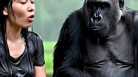 "Harvest in the Storm: A Woman, A Gorilla, and the Rain"