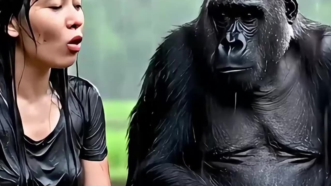 "Harvest in the Storm: A Woman, A Gorilla, and the Rain"