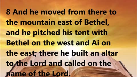 God appears to Abram in Canaan.