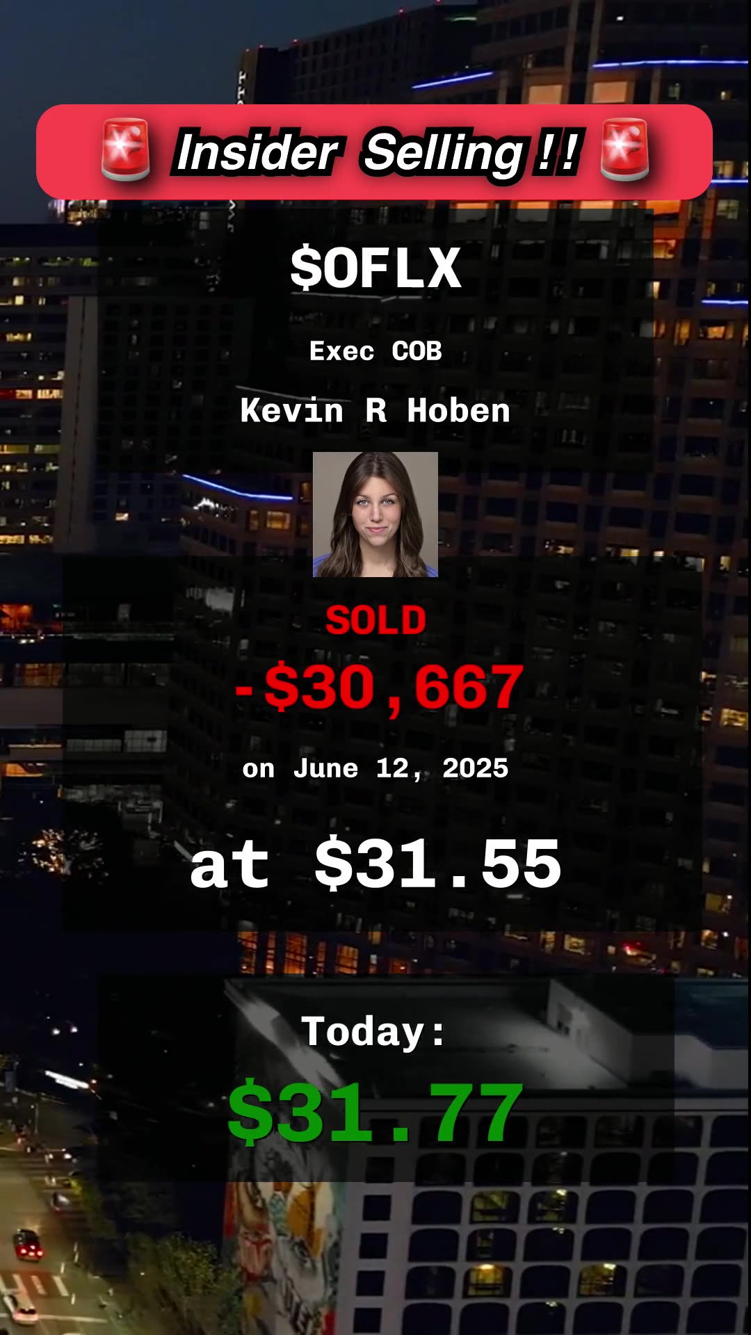 🔥 insider selling at $ON, $OFLX, $TDG, $RGTI #insidertrading #stocks #finance