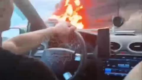 Several Vehicles in in Military Convoy North of Ukraine Involved in Major Accident