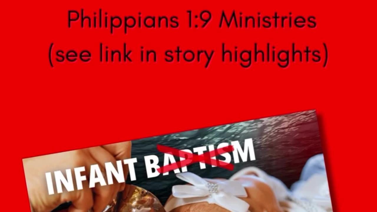 Why infant baptism is NOT biblical and is dangerous. #baptism