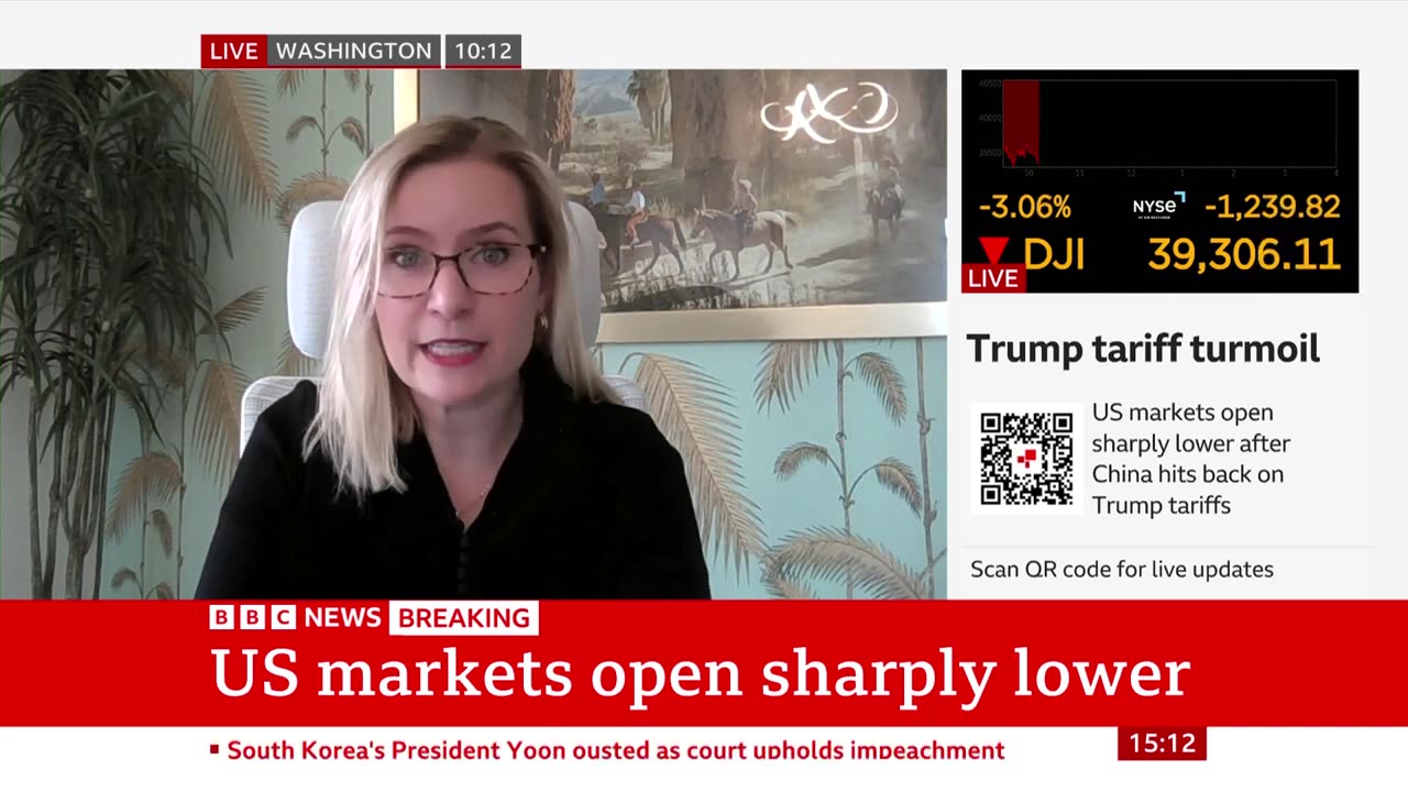 US markets tumble as President Trump says China 'played it wrong' in tariffs retaliation