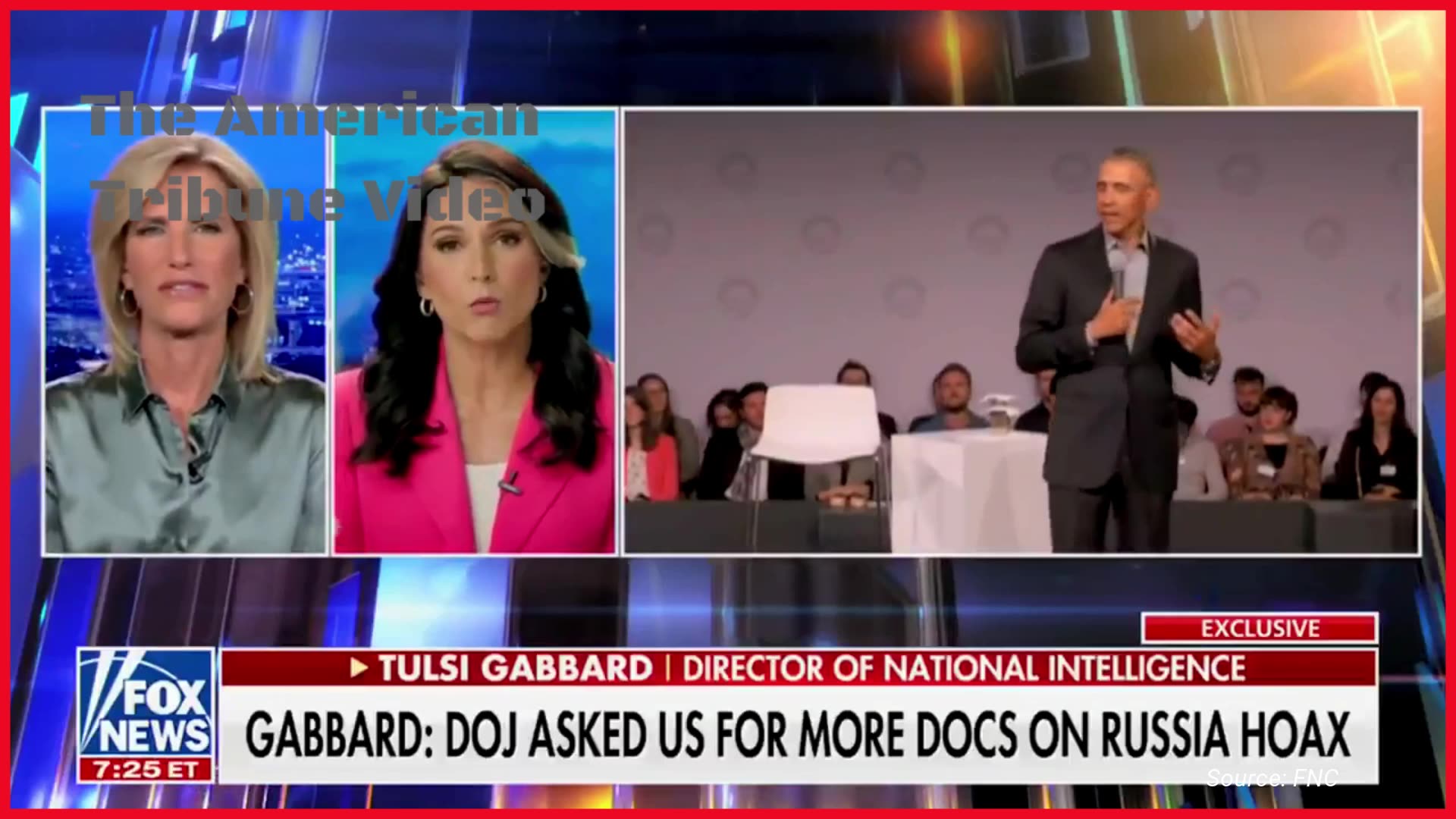 TULSI GABBARD: Obama Directed Fake Russian Collusion Story To Be Used By Media Against Trump