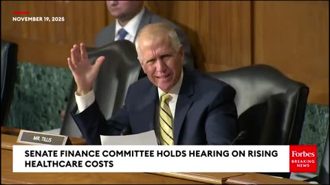 We Failed': Thom Tillis Calls Out Both Sides For Affordable Care Act Standstill