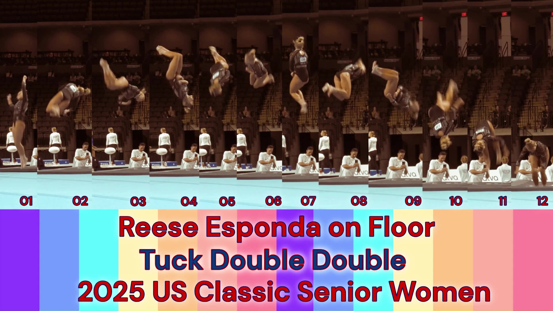 Prototype 161: Reese Esponda on Floor: Tuck Double Double at 2025 US Classic