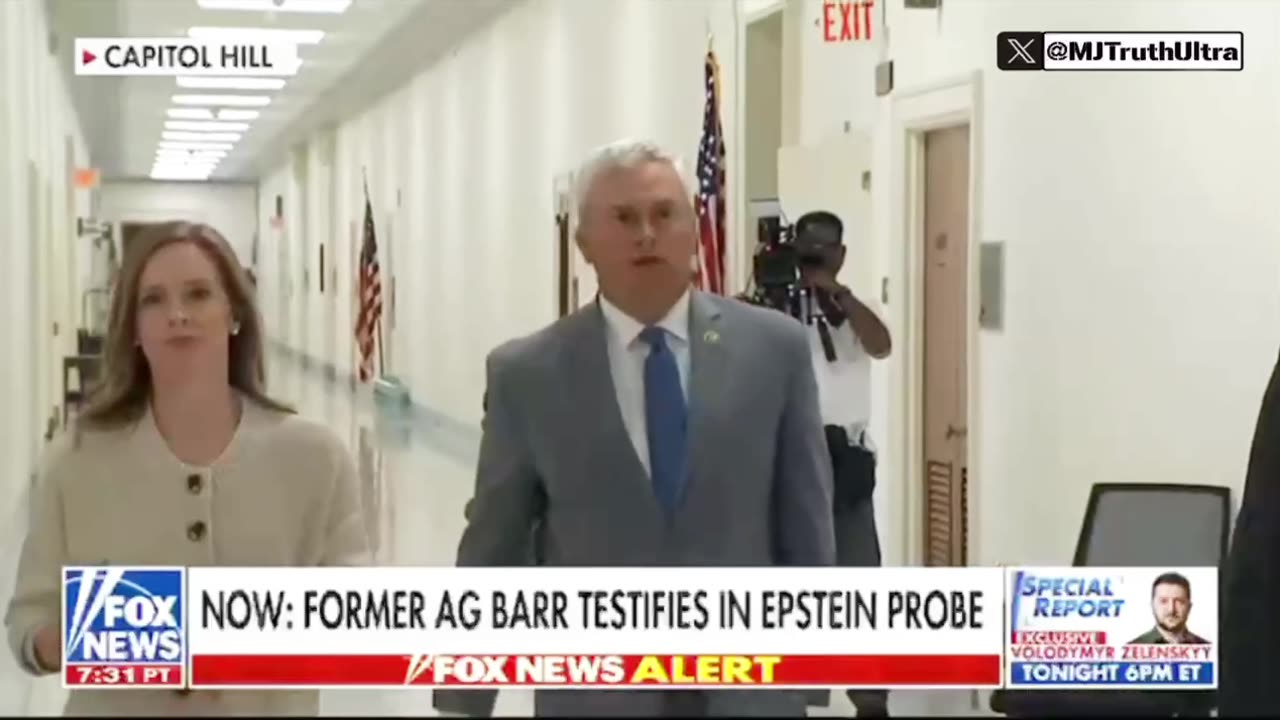 Bill Barr is testifying in an Epstein Probe today before the House Oversight Committee