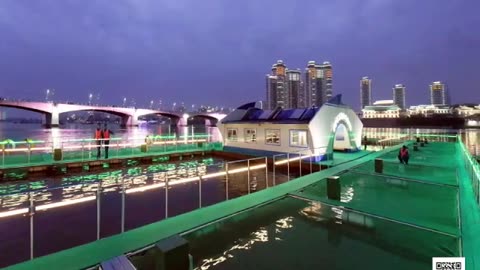 Cage-net Fish Farm on the Taedong River