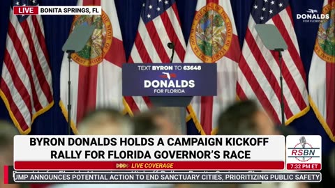 LIVE REPLAY| Byron Donalds Holds a Campaign Kickoff Rally for Florida Governor’s Race - 3/28/25