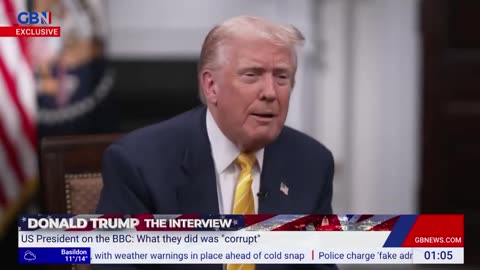 TRUMP EXPLAINS HIS LAWSUIT ON THE BBC. He wants to sue BBC for THREE REASONS: