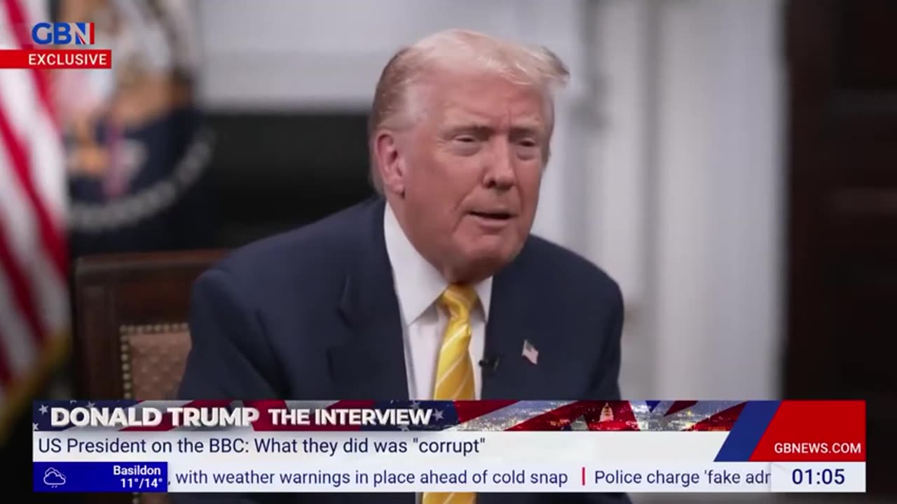 TRUMP EXPLAINS HIS LAWSUIT ON THE BBC. He wants to sue BBC for THREE REASONS: