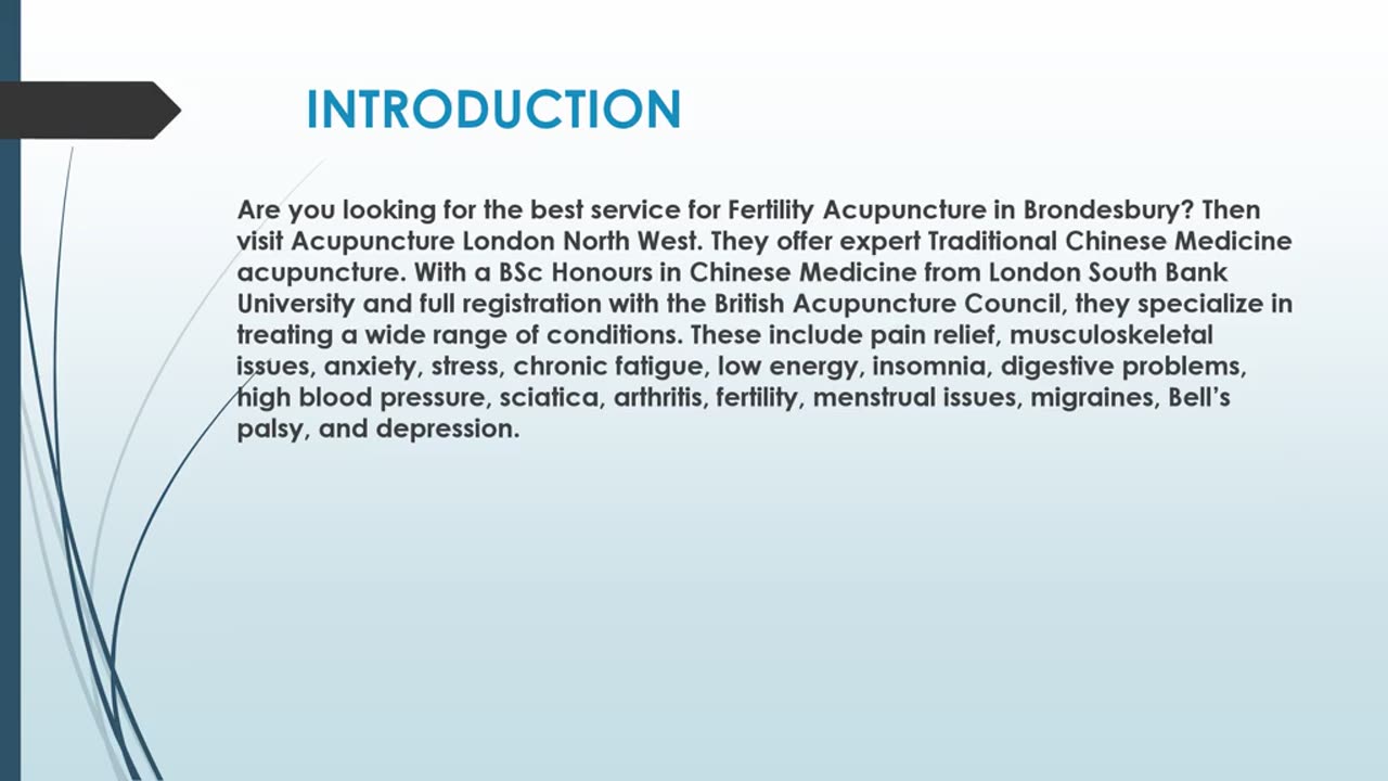 Looking for the best Fertility Acupuncture in Brondesbury