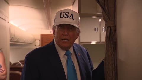 President Trump Gaggles with the Press on Air Force One - June 6, 2025