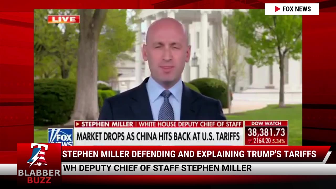 Stephen Miller Defending And Explaining Trump's Tariffs