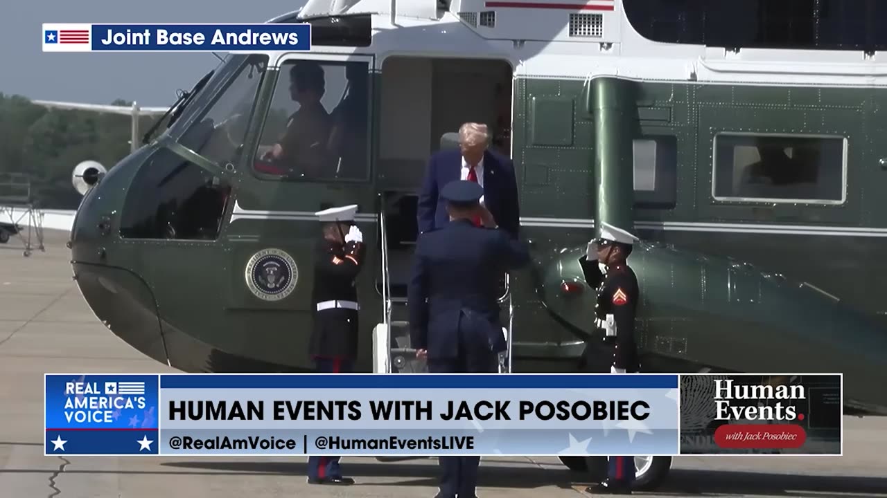 Human Events Daily Exclusive: Live From the Tarmac w/ President Trump on his 100th Day