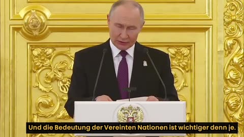 ‼️🚨 Putin: „Eine neue gerechte Weltordnung entsteht“