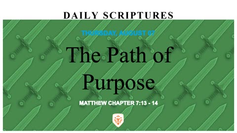 The Path of Purpose