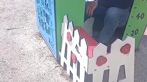 Fake asylum seeker occupies children's playground in UK and refuses to leave.