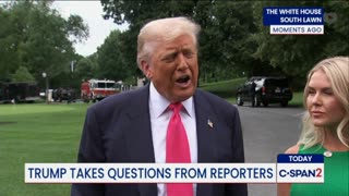 Trump repeats that the Epstein files are a "made-up" Democrat hoax.