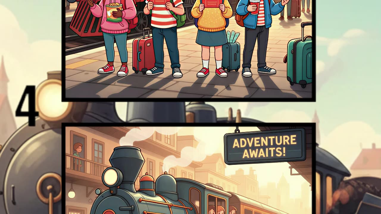 Busy Train Station – Spot the Differences 🚉👀