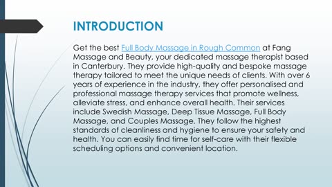 Get the best Full Body Massage in Rough Common