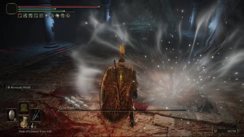 Elden Ring NG+1 | Grave Warden Duelist boss in Auriza Side Tomb, solo & no damage taken #eldenring