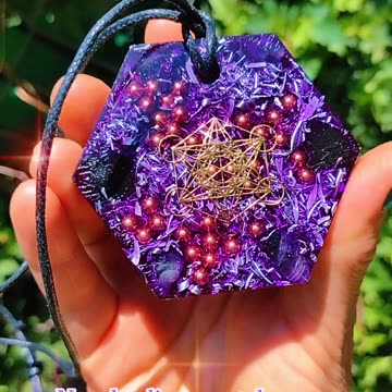 Sacred Geometry Healing Crystal Orgone Energy Pendants