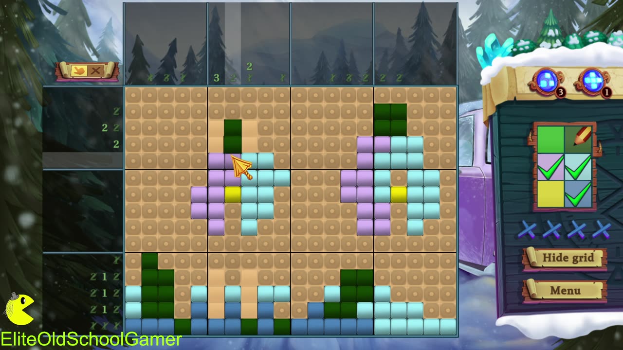 Adventure Mosaics Winter Holiday - Review and Walk-through - Level 40 - October 2025